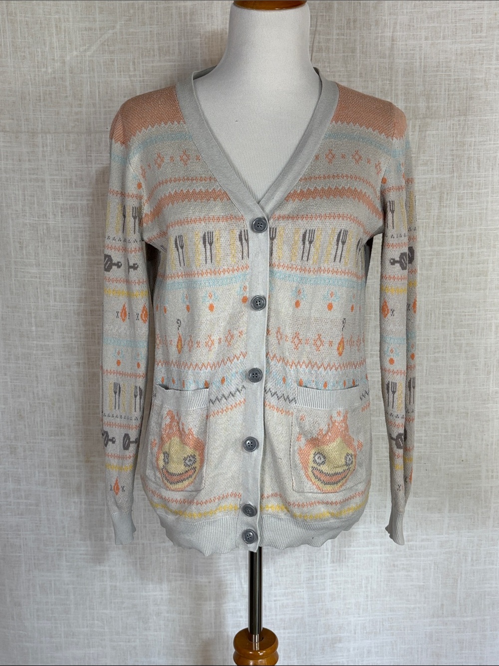 Hot Topic Howl’s Moving Castle Calcifer cardigan - so cute!